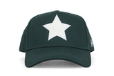 Vintage Havana Trucker Hat for Women  – Forest Green Adjustable Cap – Pearl Star